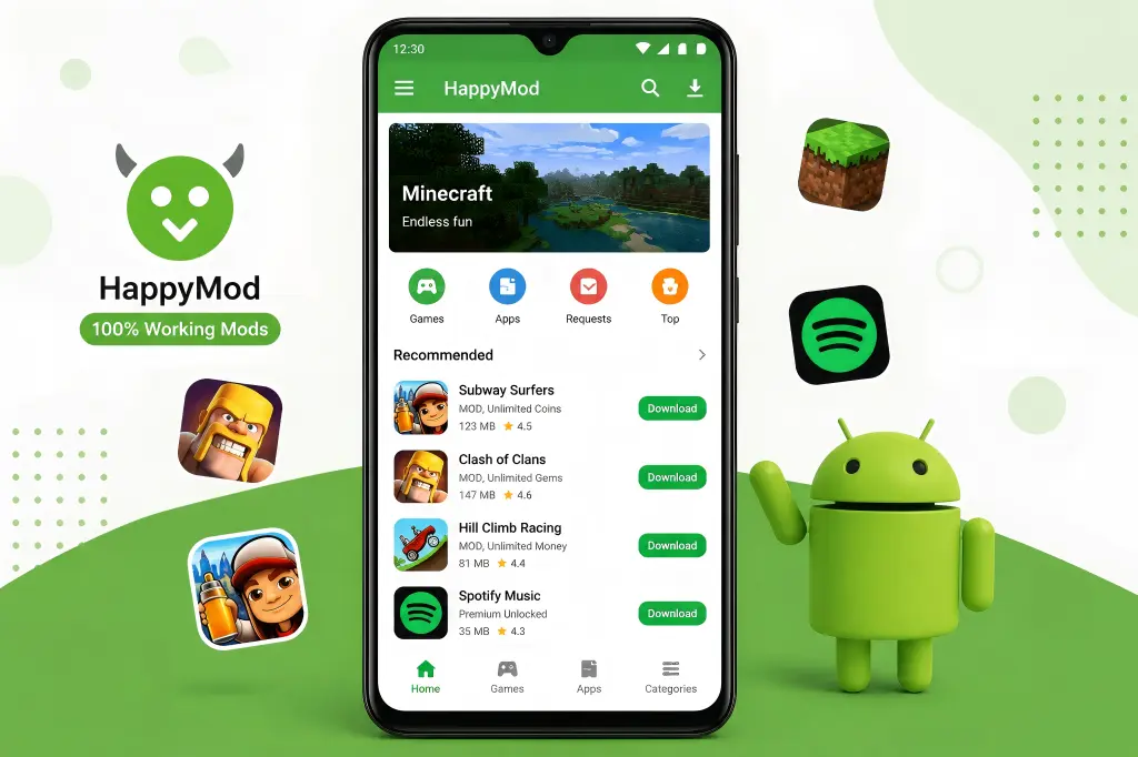 HappyMod APK Android app preview